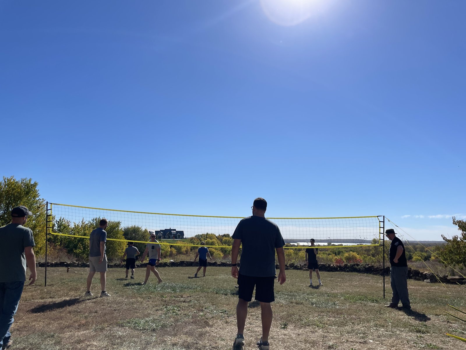 Volleyball under a big sky